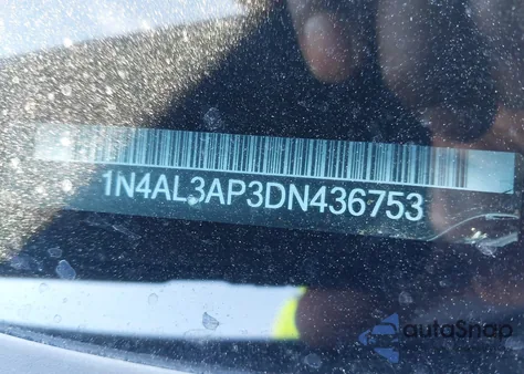 2013 Nissan Altima 2.5 Sl из США, поврежденный, VIN 1N4AL3AP3DN436753